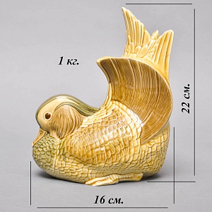 Коллекционная Фарфоровая статуэтка «Птица -Утка Мандаринка», Lladro Испания, 1970 - 1975 года.