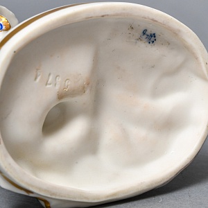 Антикварная статуэтка «Девушка в тюрбане», Фарфор, Dressel, Kister & Cie Германия, 1900 - 1922 годы. 