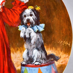 Коллекционная Фарфоровая Тарелка «Томми - Маленький клоун», RECO США - 1982 год.