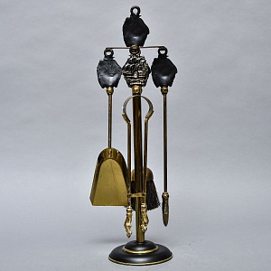 Набор Инструментальных Принадлежностей «Паруса Виктории» для Камина или Печи, на Подставке. Англия.