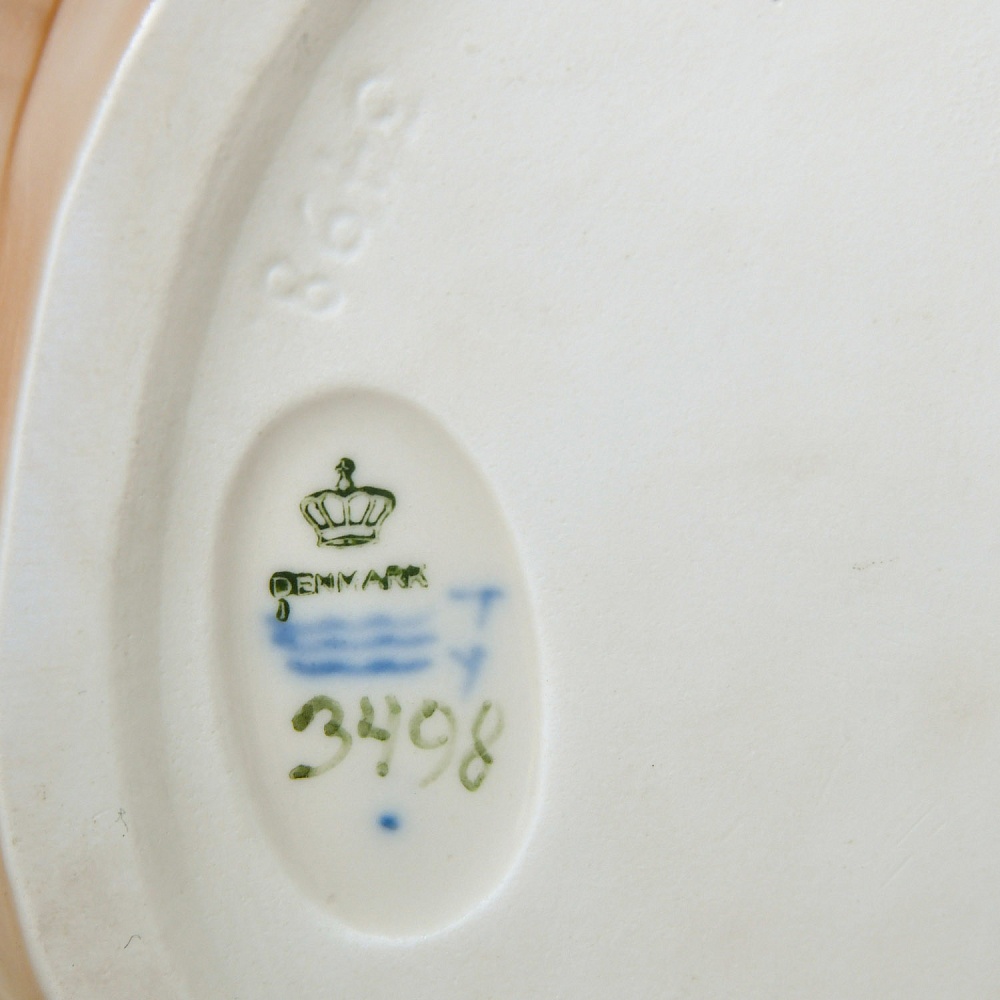 Антикварное Блюдо для морепродуктов «РАК», Фарфор Royal Copenhagen Дания, 1923 год.