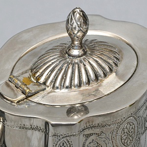 Старинный Заварочный Чайник. Метал Silverplate, SHEFFIELD Англия начало ХХ века. 
