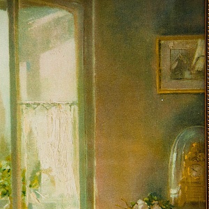 Винтажная Картина - Иллюстрация - Панно «Утро и домашние дела», Франция. 