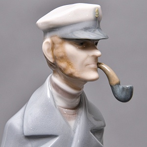 Коллекционная Фарфоровая статуэтка «Отважный капитан», Lladro Испания, 1971 - 1974 годы. 