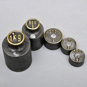 Большой Антикварный Набор Латунных Гирь и разновесов - 13 штук, Германия начало ХХ века..