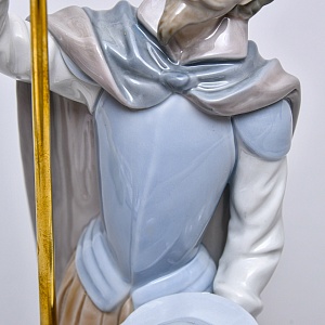 Коллекционная Фарфоровая статуэтка «Дон Кихот с копьем», Lladro Испания, 1984 - 1989 годы. 