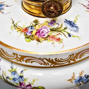 Старинная Керосиновая Фарфоровая Лампа MATADOR Ludwigsburg Германия, начало ХХ века.