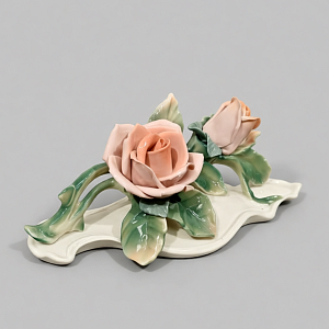 Коллекционная Фарфоровая статуэтка «Цветы Розы», Karl Ens Германия, первая половина ХХ века.