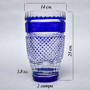 Коллекционная Ваза серия «NOBLESSE» Хрусталь JOSKA BODENMAIS, Германия конец 60-х гг.