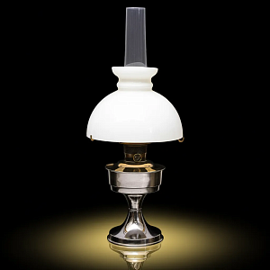 Редкость!!! Винтажная Керосиновая Лампа с Матовым Стеклянным Плафоном «Aladdin» Англия 50гг.