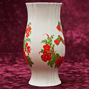 Коллекционная Фарфоровая Ваза «Серп и молот», СССР Бориславский ФЗ, 1974 - 1984 годы.