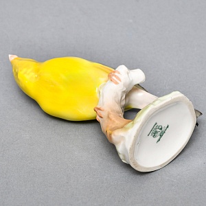 Коллекционная Фарфоровая статуэтка «Птица. Канарейка», Hutschenreuther Германия, середина ХХ века.