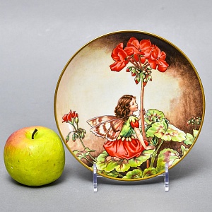 Коллекционная Фарфоровая Тарелка - Блюдо «Фея Герани», Wedgwood Англия - 1989 год. 