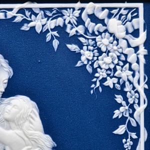 Фарфоровая Картина - Панно - Плакетка «Любовь. Мама и дочь»,  Villeroy&Boch Германия - 1979 год.