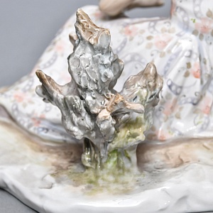 Большая Коллекционная Фарфоровая статуэтка «Затянувшаяся партия», ДФЗ Дулево Россия. 