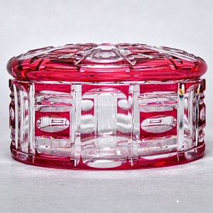 Шкатулка - Конфетница - Орешница Хрусталь VAL SAINT LAMBERT (Вал Сант Ламберт) Бельгия.