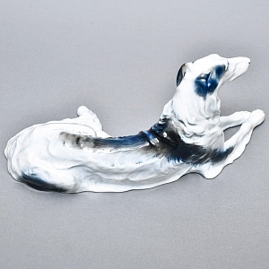 Коллекционная статуэтка «ОХОТНИЧЬЯ СОБАКА. Русская псовая борзая», Фарфор ROSENTHAL Германия.