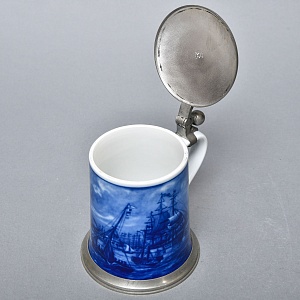 Коллекционная Пивная Кружка «Прибытие почтового парохода», фарфор, Berlin Design Германия -1978 год.