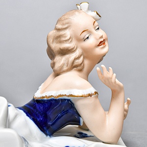 Коллекционная Фарфоровая статуэтка «Танцовщица - балерина», WALLENDORF Германия. 