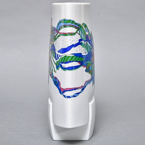 Декоративный комплект - Две Вазы и Блюдо из коллекции TASCA, Фарфор Rosenthal Германия, 80-е годы.