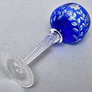 РЕДКОСТЬ! Антикварный Хрустальный Бокал для вина, JOSEPHINENHUTTE, Германия, 20 гг. 