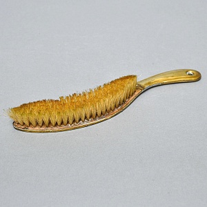 Старинная Щётка с Совком для уборки крошек со стола, металл  Германия, начало ХХ века.