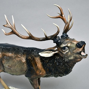 Редкость! Большая Фарфоровая статуэтка «ОЛЕНЬ», ROSENTHAL Германия, 1946 - 1949 годы. 