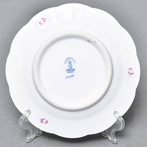 Небольшая Фарфоровая тарелка - блюдце «APPONYI PURPUR», HEREND Венгрия.