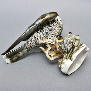 Большая Фарфоровая Статуэтка «Птица - Сокол-Сапсан», Hutschenreuther, Германия -1970 год.