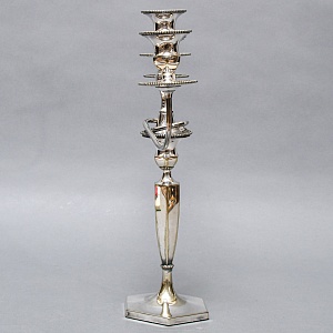 Пара Больших Антикварных Канделябров Подсвечников Silverplated, SHEFFIELD Англия начало ХХ век.