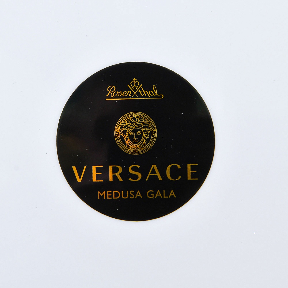 Коллекционная Фарфоровая Тарелочка - Визитница - Пепельница из серии "MEDUSA GALA", VERSACE Rosenthal Германия, 1993 год.