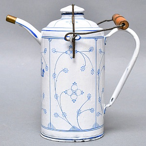 Антикварный Эмалированный Бидон - Канистра для Бензина на 2 литра. Германия 1914 год.