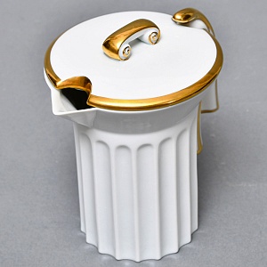  Фарфоровый Кофейный сервиз тет-а-тет «Греческие колонны» 8 предметов, Furstenberg Германия.