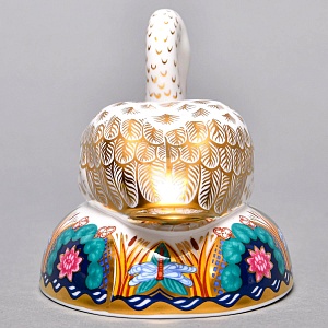 Коллекционное Пресс - Папье, Фарфоровая Статуэтка «ЛЕБЕДЬ», Royal Crown Derby Англия. 