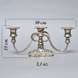 Пара Антикварных Канделябров Подсвечников Silverplated, SHEFFIELD Англия начало ХХ век.