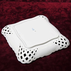 Фарфоровое Блюдо - Фруктовница - Сухарница «Индийский цветок» Фарфор MEISSEN / МЕЙСЕН.