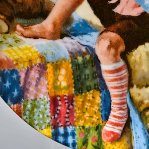 Коллекционная Фарфоровая Тарелка «Мальчик с книгой», RECO США -1984 год. 