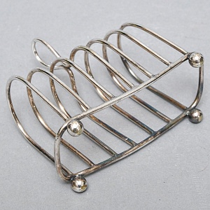 Сервировочная Металлическая Подставка для Тостов, SHEFFIELD Англия - середина ХХ века.