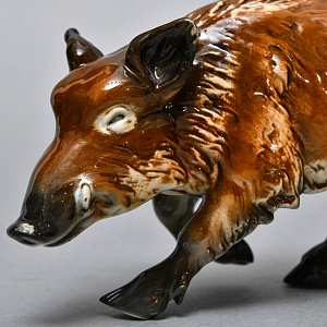 Коллекционная Фарфоровая статуэтка «Охота. КАБАН», Goebel Германия, конец ХХ века.