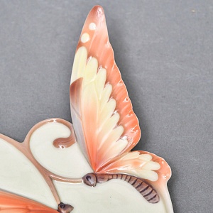 Авторский Фарфоровый Чайный сервиз «Бабочки и стрекозы» на 4 персоны, Franz Collection Тайвань.