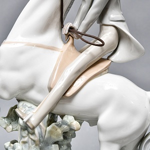 Коллекционная Фарфоровая статуэтка «Всадник», Lladro / Лядро Испания, 1969 - 1985 годы.