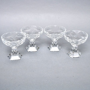 Редкость! Хрустальные Креманки - Фужеры для Шампанского серия «Mercury», BACCARAT, Франция, 80 -гг. 