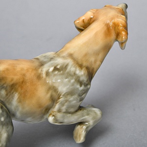 Коллекционная Фарфоровая статуэтка «Собака ПОЙНТЕР», Hutschenreuther Германия, середина ХХ века.