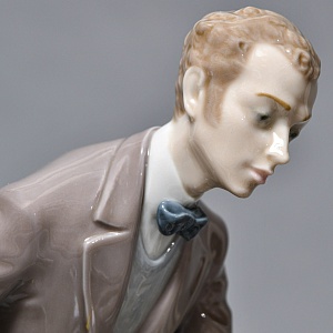 Большая Фарфоровая статуэтка «Давай поженимся или Предложение», Lladro Испания, 1987 - 1994 годы. 