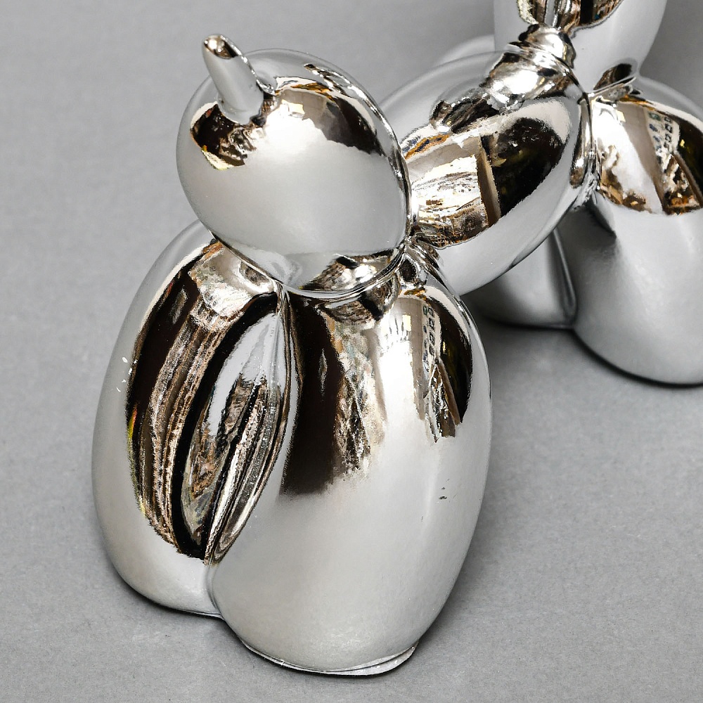 Дизайнерская фарфоровая статуэтка «Собака из воздушного шара - Balloon Dog» Jeff Koons, США - 1995 год.