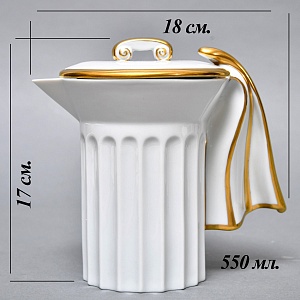  Фарфоровый Кофейный сервиз тет-а-тет «Греческие колонны» 8 предметов, Furstenberg Германия.