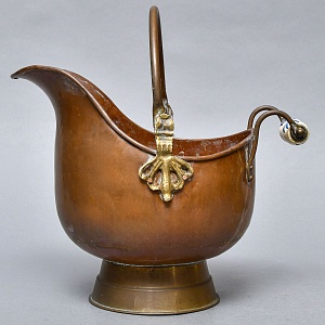 Небольшой Каминный Медный Зольник - Кашпо, Англия первая половина ХХ века!