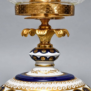 Настольная Электрическая  Лампа - Светильник, фарфор Giulia Mangani Италия, середина ХХ века. 