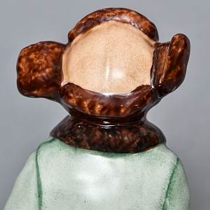 Авторская Коллекционная Фарфоровая Статуэтка «Дворовый Хоккей - Вратарь», Россия.