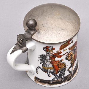 Коллекционная Пивная Кружка с оловянной крышкой, Kaiser Германия, 1958 - 1960 годы. 